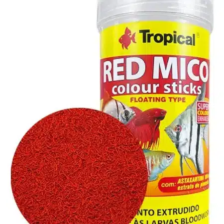 D NQ NP 2X 956410 MLB70457901641 072023 F raco tropical red mico colour sticks 80g pra peixes aquario