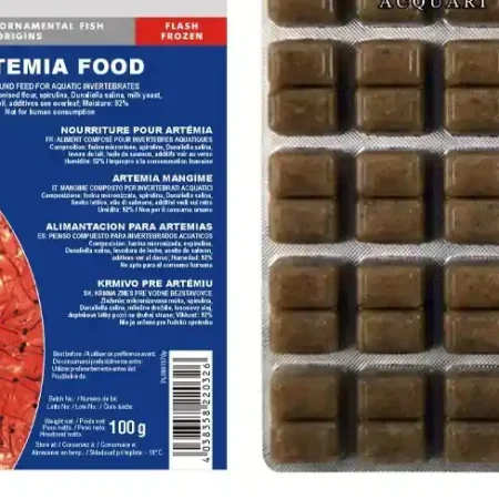 artemia food special frozen blister da 100 g