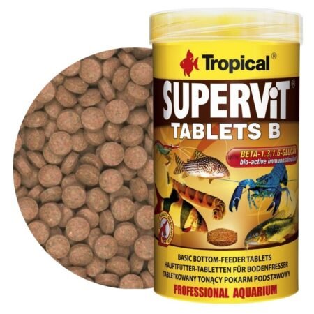 tropical supervit tablets b pokram dla ryb strefy dennej 50ml36g 200 tab