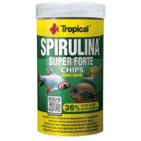 Tropical Super Spirulina Forte Chips – Spirulina-Rich Sinking Chips for Herbivorous Fish