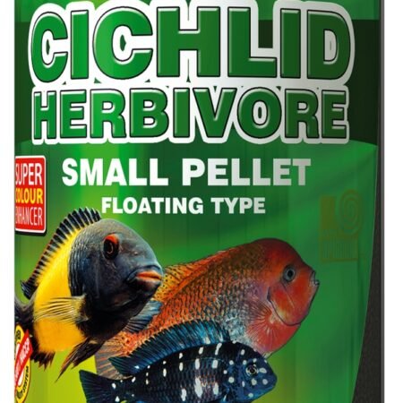 Tropical Cichlid Herbivore Small Pellet – Spirulina-Enriched Floating Pellets for Herbivorous Cichlids
