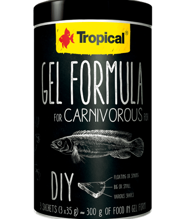 Tropical Gel Formula – Carnivorous Fish Food, High-Protein Gel Diet